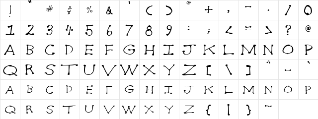 Dot2Dot Normal  glyph index