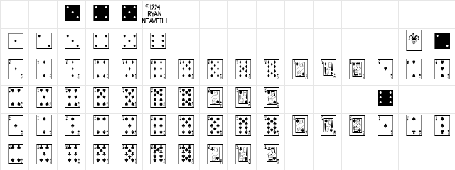 Time pass Regular  glyph index