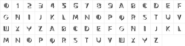 Favorita Regular  glyph index