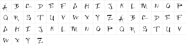 Jungle Clean  glyph index