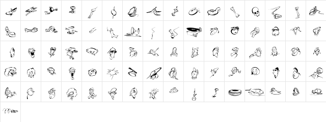 UrbanHerd Medium  glyph index