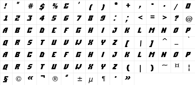 a_SimplerDnm Regular  glyph index