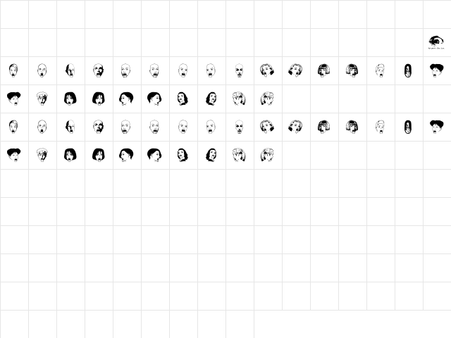TouristTrap AOE Regular  glyph index