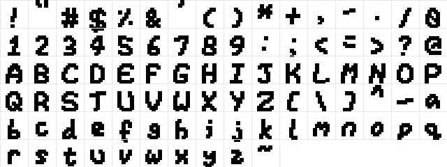 Mitochondria Regular  glyph index