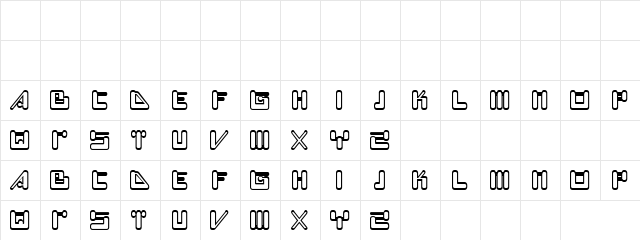 Happy Nature Regular  glyph index