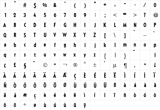 KabinConMedDB Normal  glyph index