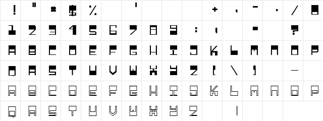 Relieftechnik 1  glyph index