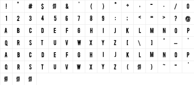 Is that clear? Regular  glyph index