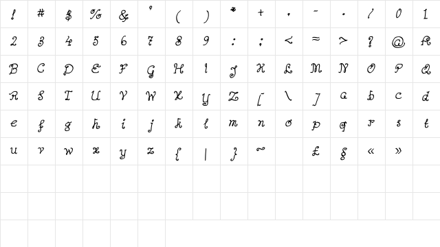 AButterflyOnaDaffodil Medium  glyph index