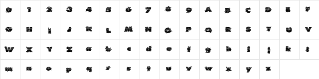 RealHard Regular  glyph index