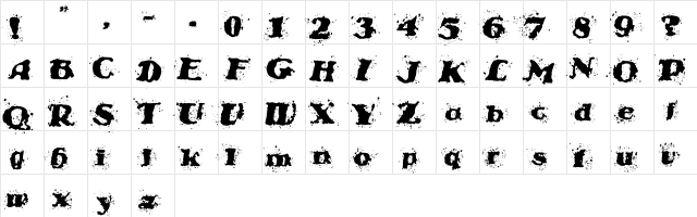 StableNo by veredgf  glyph index