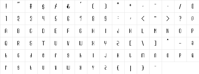 George Harrison &  Friends Regular  glyph index
