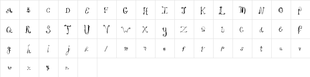 FrenchSugar Regular  glyph index
