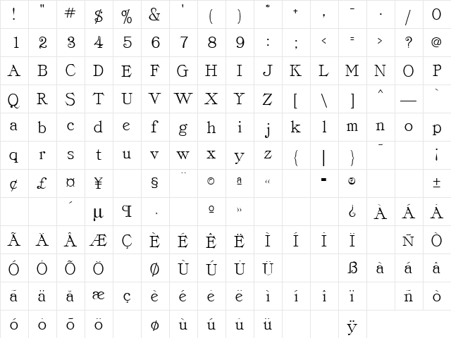 Around 5 Regular  glyph index