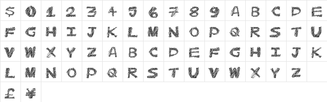 CatMeow Regular  glyph index