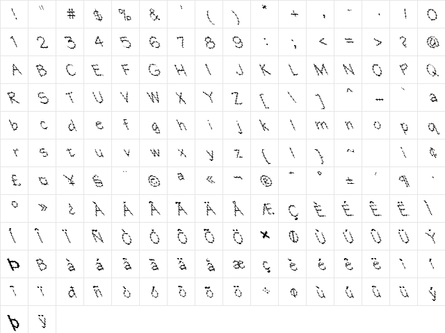 FZ HAND 1 SPIKED LEFTY Normal  glyph index