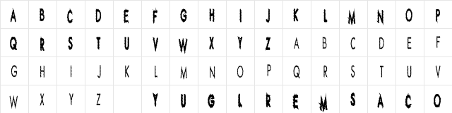 Ripple Crumb UltraCon Regular  glyph index
