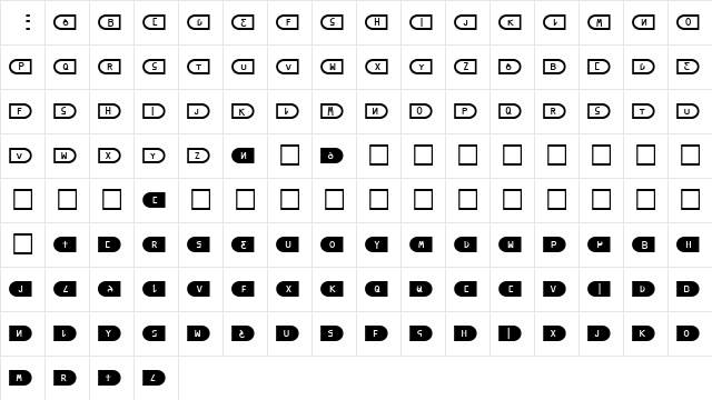 Dna Normal  glyph index