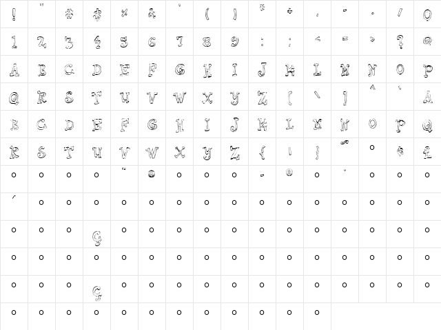 Springhouse Medium  glyph index