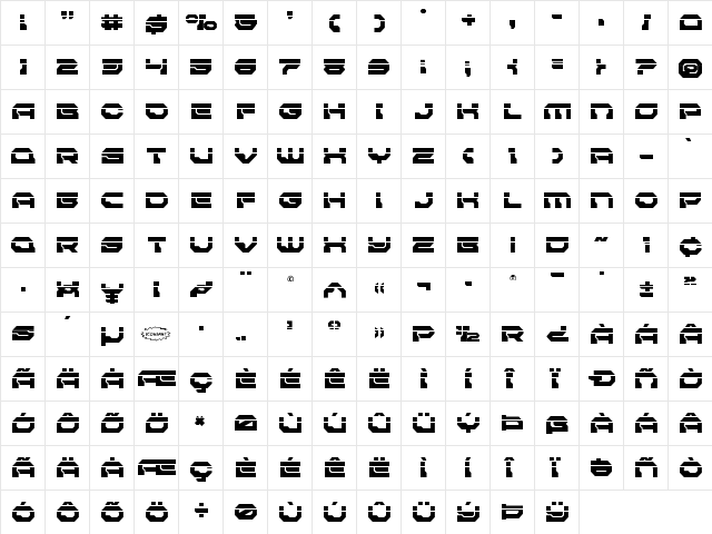 Pulsar Class Solid Laser Regular  glyph index