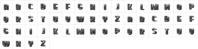 Broeksel Regular  glyph index