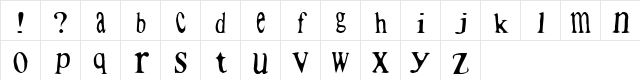 Aphid Manure Heist Regular  glyph index