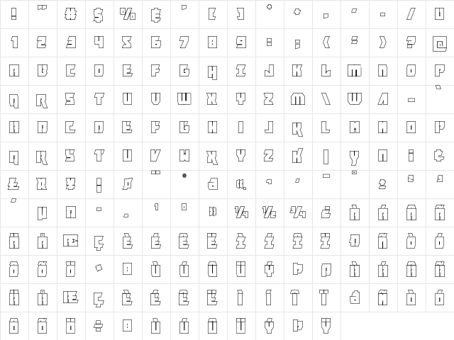 Furiosa Outline Outline  glyph index
