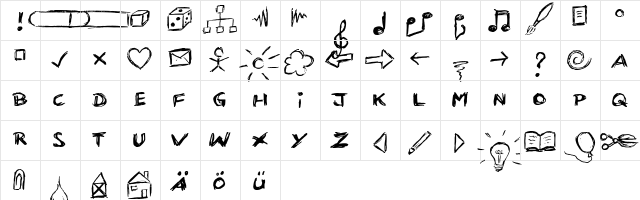 KRITZEL KRITZEL  glyph index
