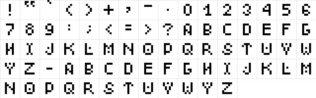 Dude, c'mon Regular  glyph index