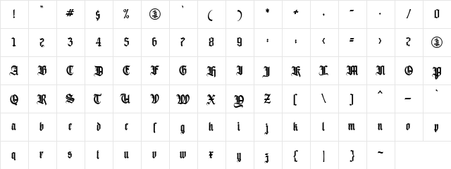 Avestrava Regular Personal Use Only Regular  glyph index