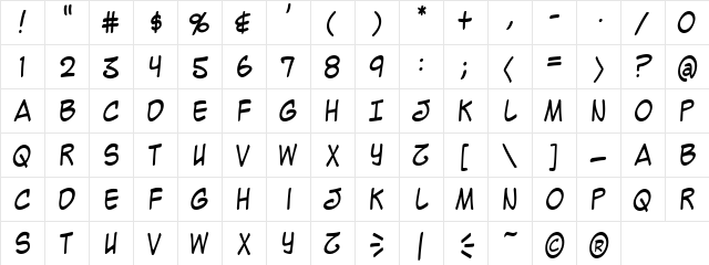 Mighty Zeo Caps 2.0 Regular  glyph index