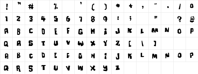 Pyramidal Heel Regular  glyph index