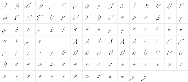 Long Knive Demo Regular  glyph index