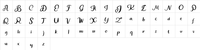 Comye FREE Regular  glyph index