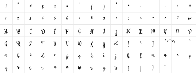 a Awanipun Regular  glyph index