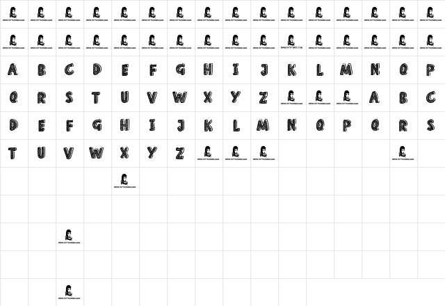 Home School Regular  glyph index