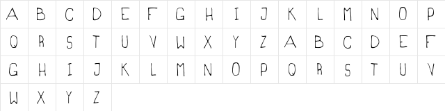 Magrilinha Regular  glyph index