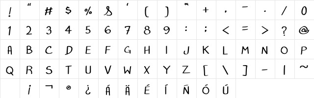 Julios Regular  glyph index