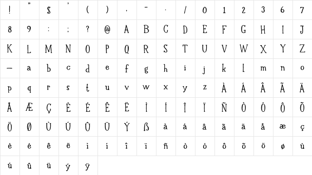 DK Halewyn SemiBold  glyph index