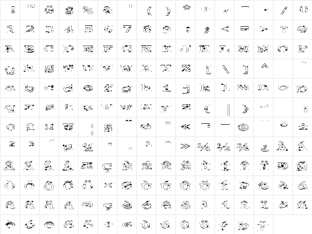 FZ BASIC 54 SPOTTED EX Normal  glyph index