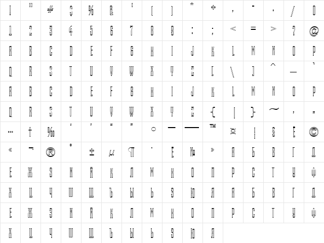 a_EmpirialOtl Regular  glyph index