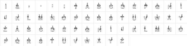 TimeToParty Medium  glyph index