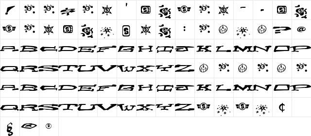 Chain Crank Regular  glyph index
