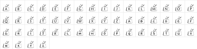 pf_bcase1 Regular  glyph index