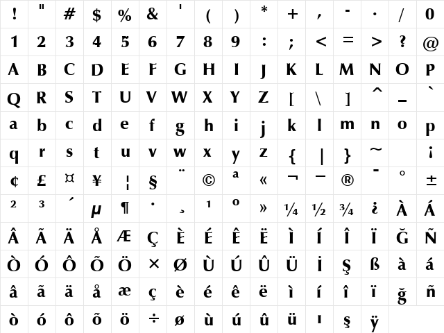 00643 Regular  glyph index