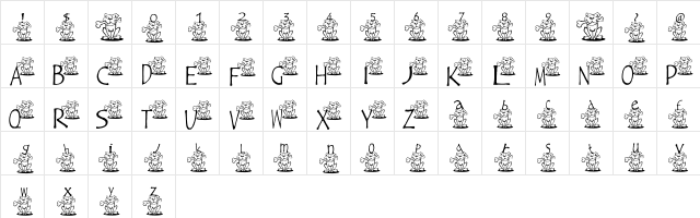 AEZ ruff, ruff AEZ ruff, ruff  glyph index