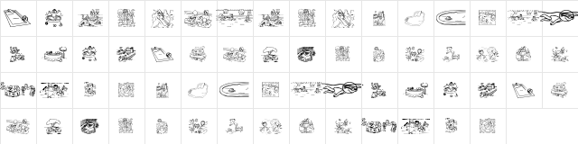 Summer pool Regular  glyph index