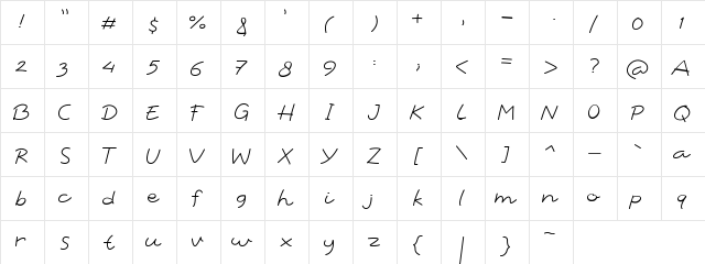 Soulitude Regular  glyph index