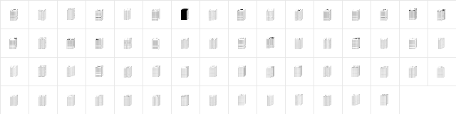 Block 1900 Regular  glyph index