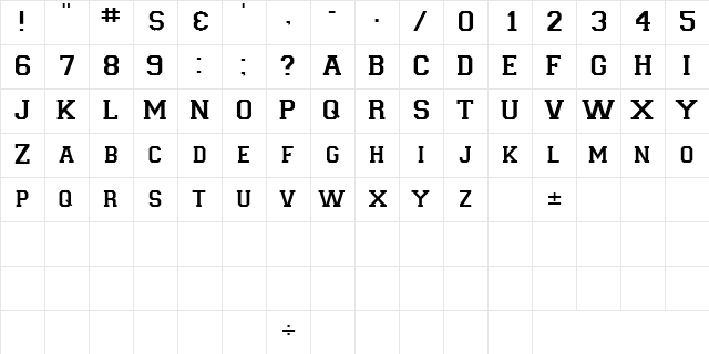 LetterSweaterDisplaySCapsSSK Regular  glyph index
